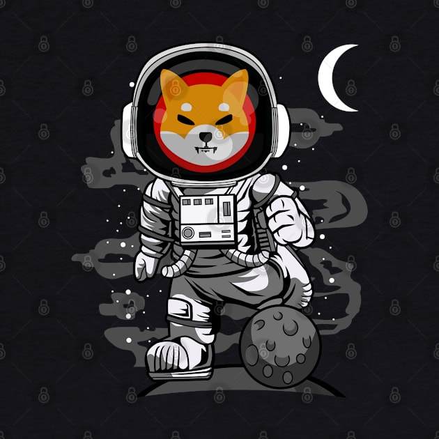 Astronaut Shiba Inu Coin To The Moon Crypto Token Cryptocurrency Wallet Shib Army Birthday Gift For Men Women Kids by Thingking About